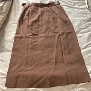 True vintage 1950s midi Brown High-Waist Pencil Skirt
